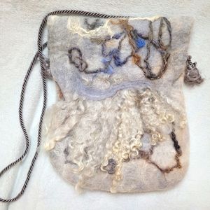 Handmade Felted Alpaca Purse